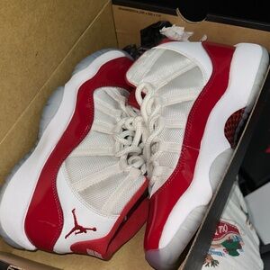 Jordan Kids Red and White Athletic Sneakers